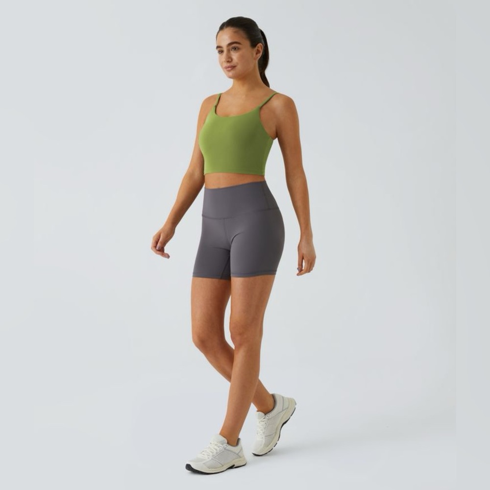 Halara Basic Padded Workout Cropped Tank Top - Si… - image 5